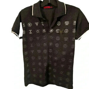 Philip Plein MRV boys short sleeve gray polo shirt size 34